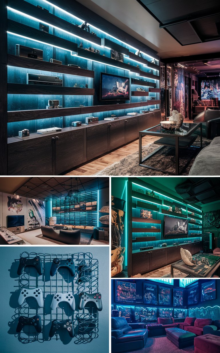1. LED Backlit Console Display Wall