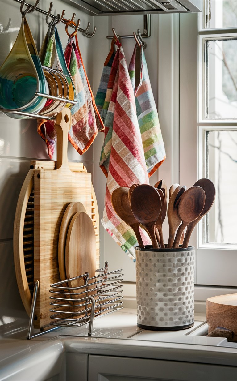 5. Over-the-Sink Cutting Board and Drying Rack Combo