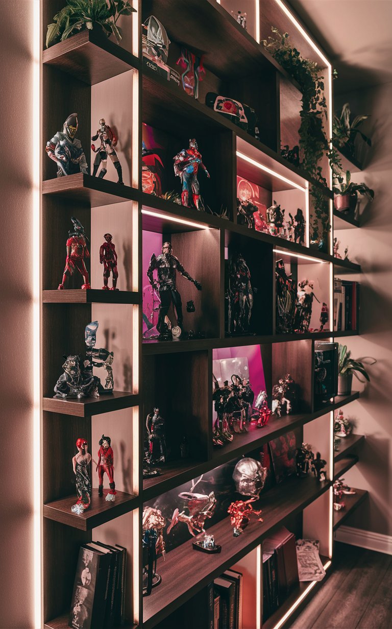 14. Shelf of Figurines & Limited Edition Loot