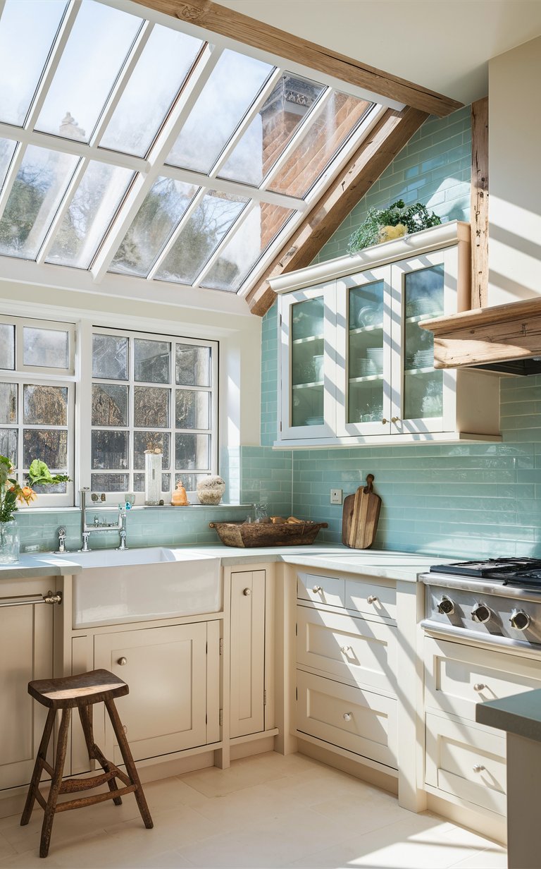 12. Tiny Kitchen With Skylight or Light Tunnel for Natural Light