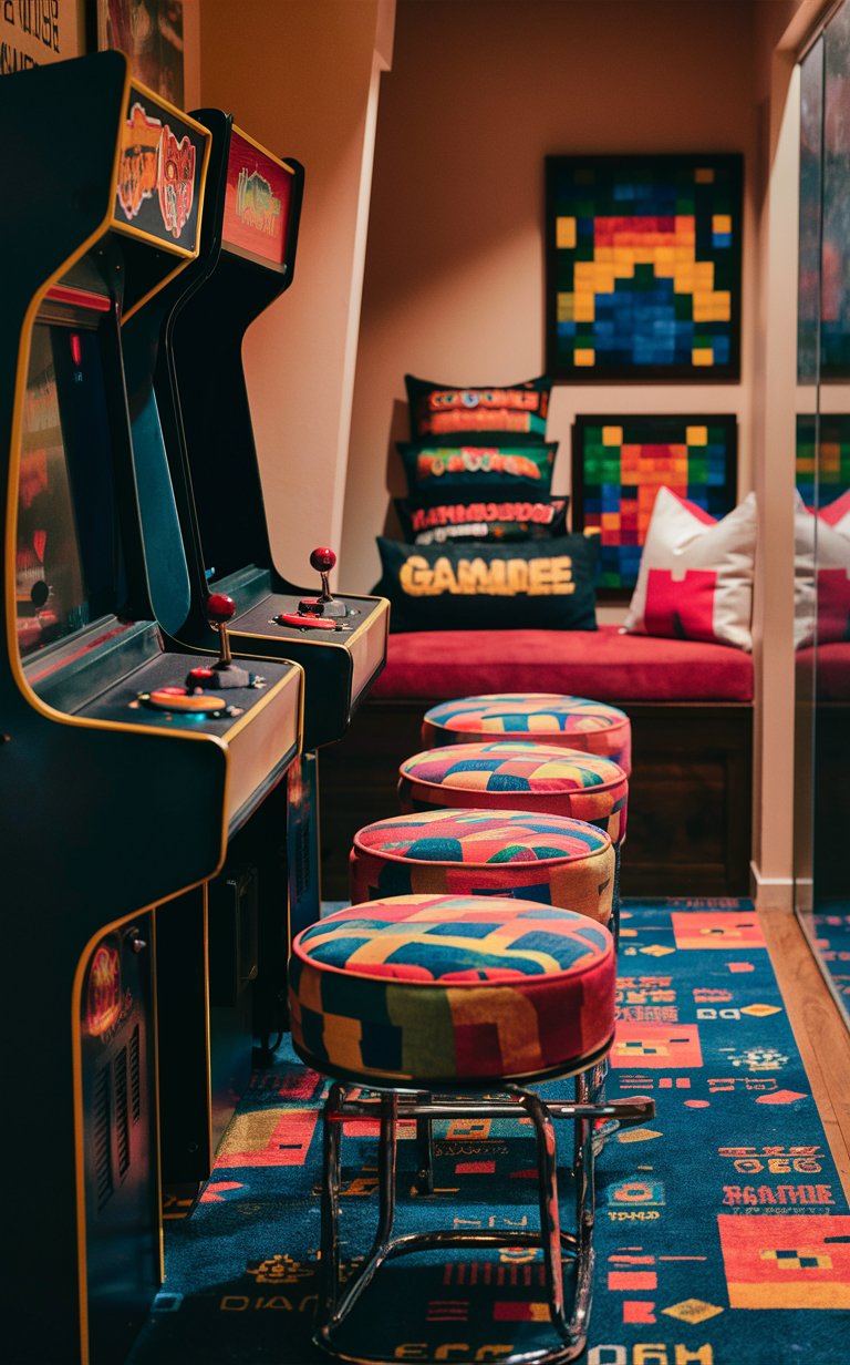 3. Retro Arcade Cabinet Nook
