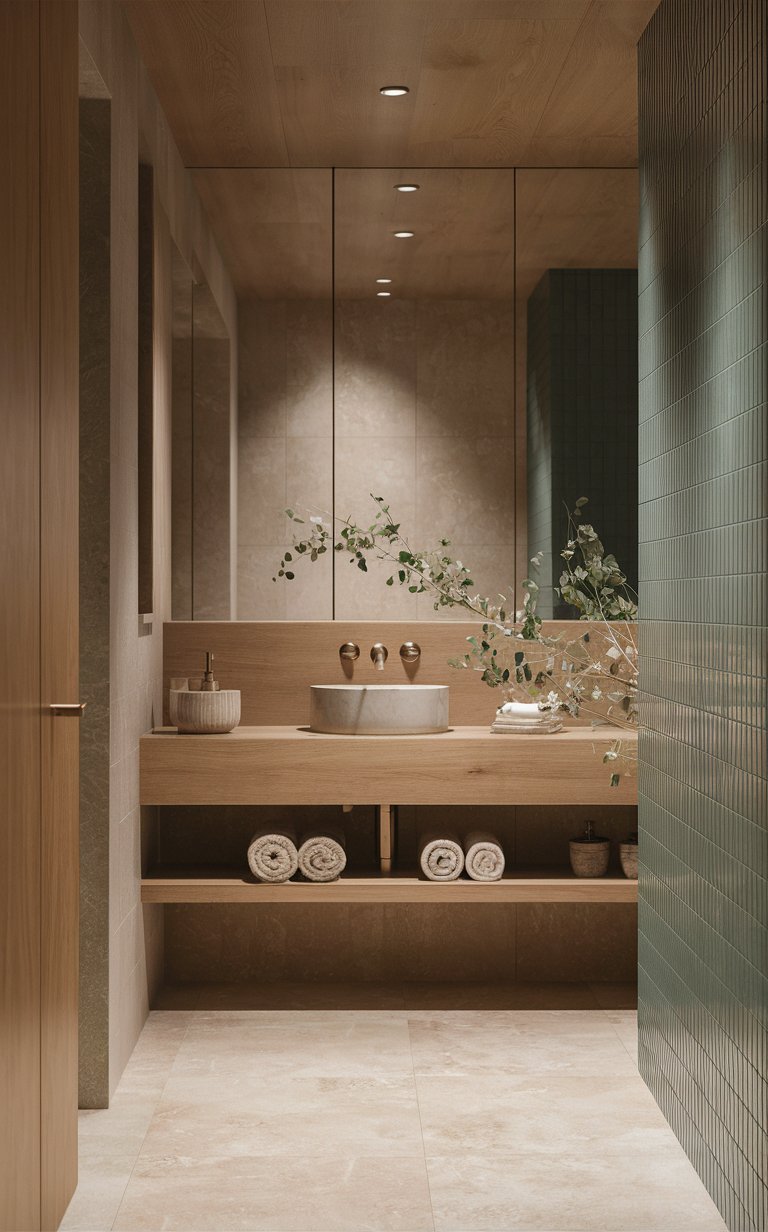 Japandi Fusion Shower Sanctuary
