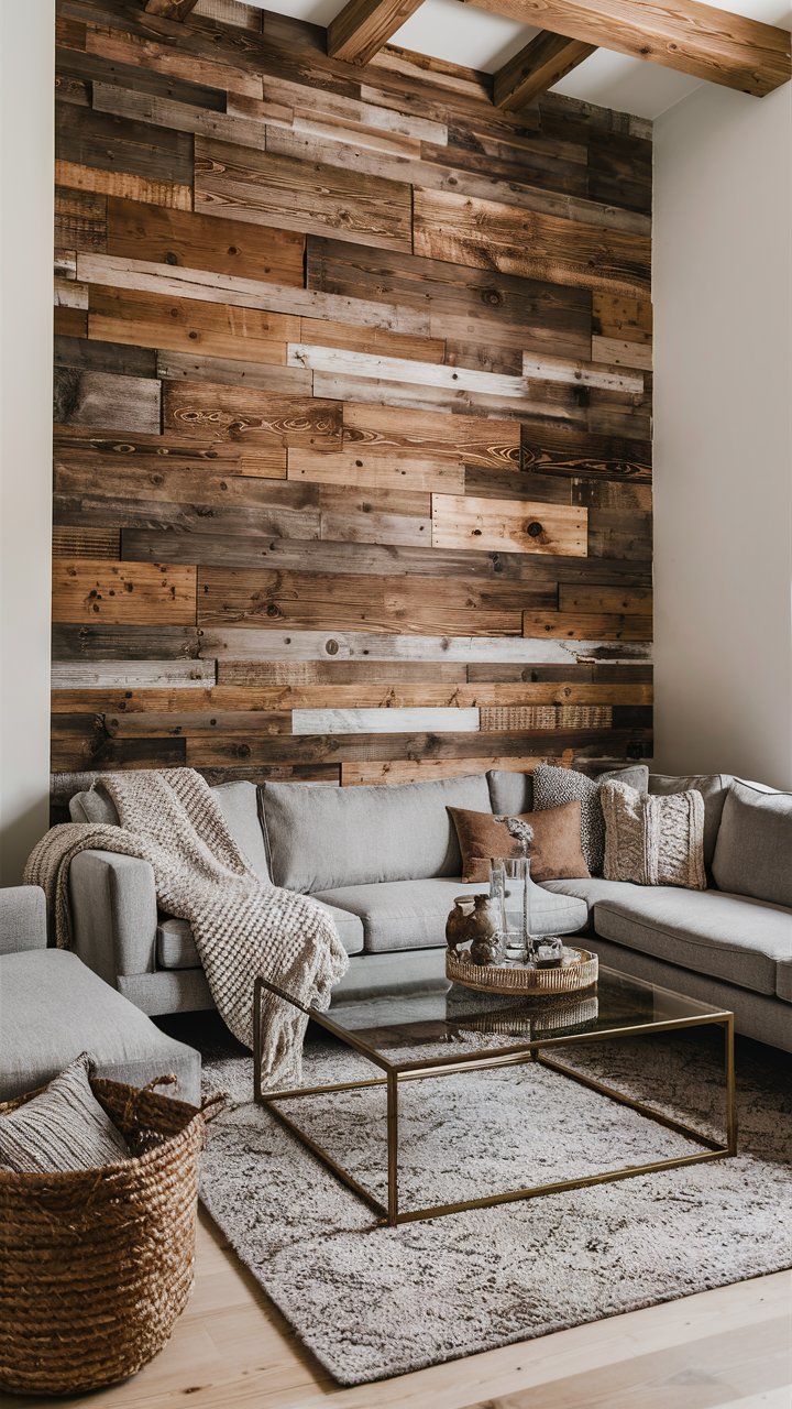 15. Rustic‑Modern Mix with Exposed Wood and Modern Lines