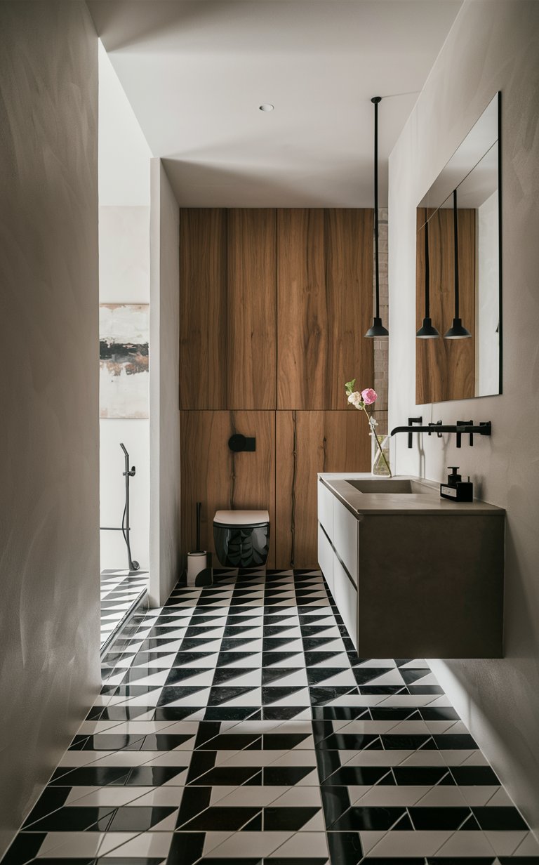Tiny Bathroom With Modern Design