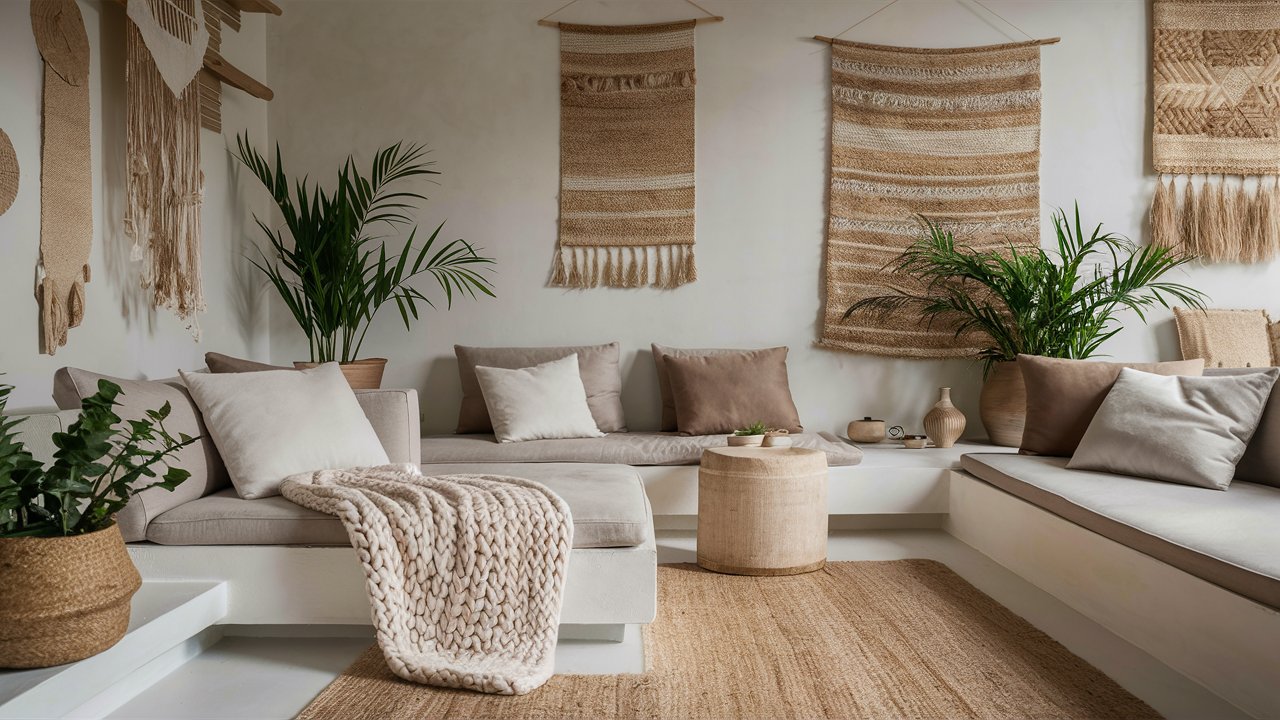 1. Streamlined Neutral Palette with Textured Accents