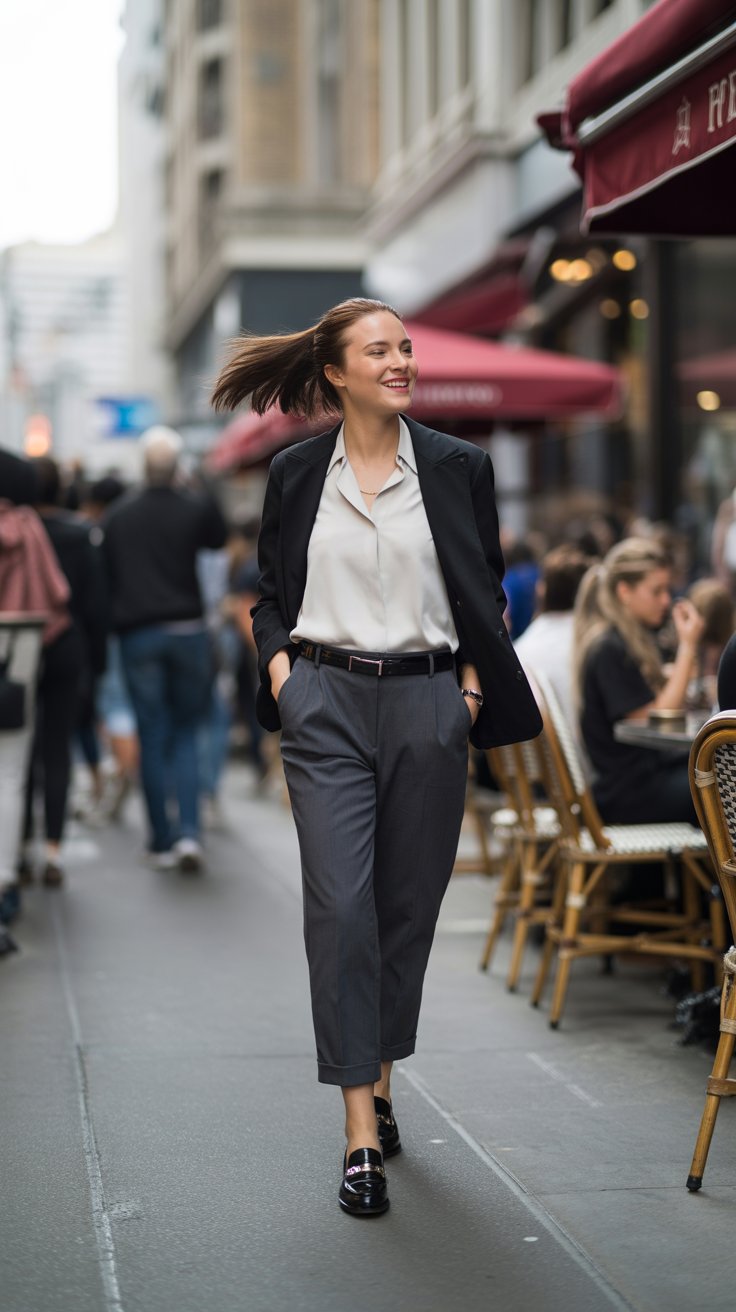 10. Structured Leather Loafers or Mary Janes