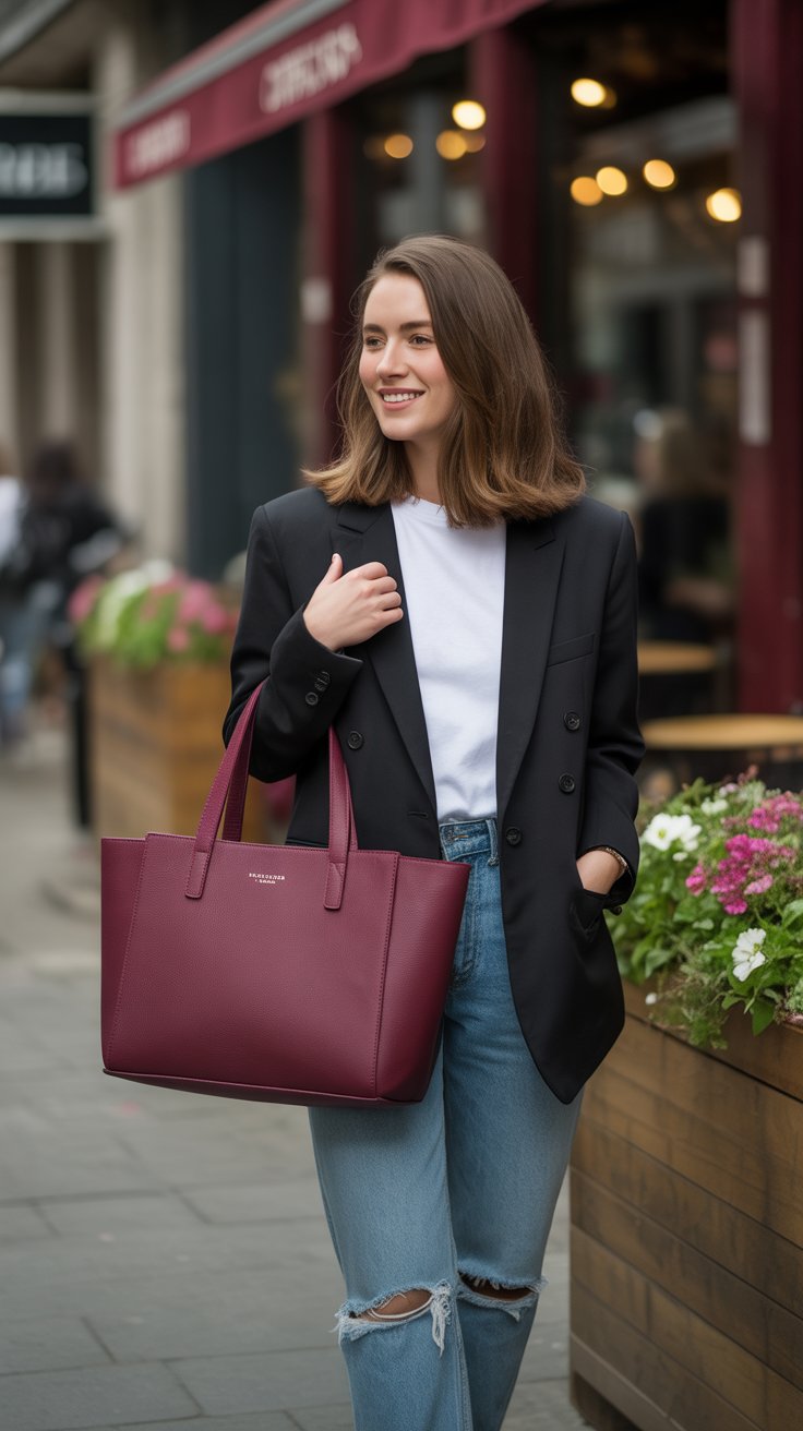 6. Structured Tote Bag
